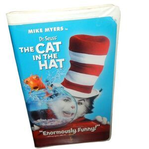 DR. SEUSS' THE CAT IN THE HAT Mike Myers vintage VHS in original clamshell case